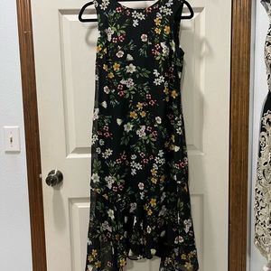 Size 2 Calvin Klein Sleeveless Floral Dress, Maxi